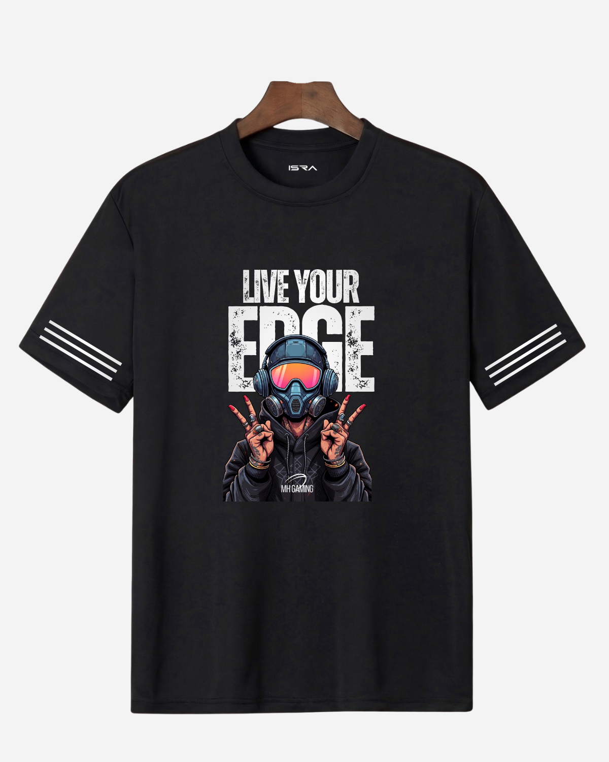 Live Your Edge Graphic Oversized T-Shirt (Black & White)