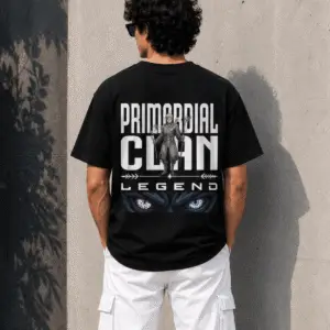 Legend Oversized T-Shirt for Men | Premium Black Graphic Tee