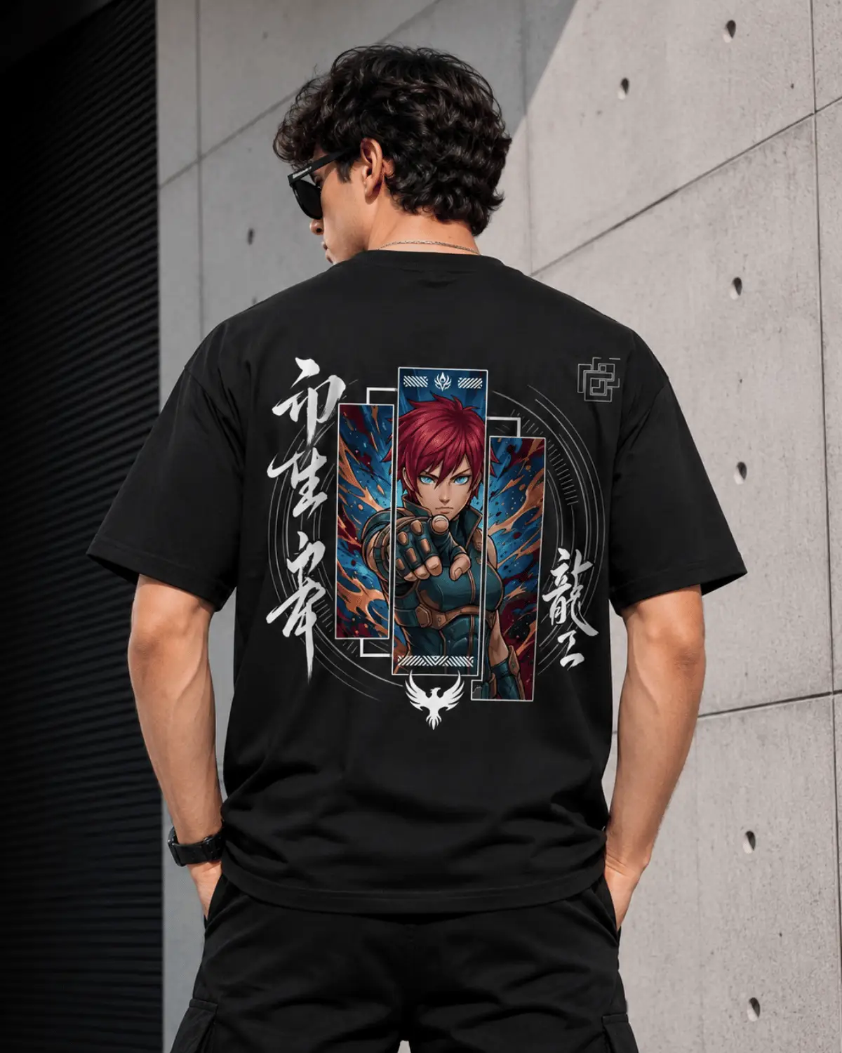 Kakashi Anime Oversized T-Shirt | Premium Black Graphic Tee