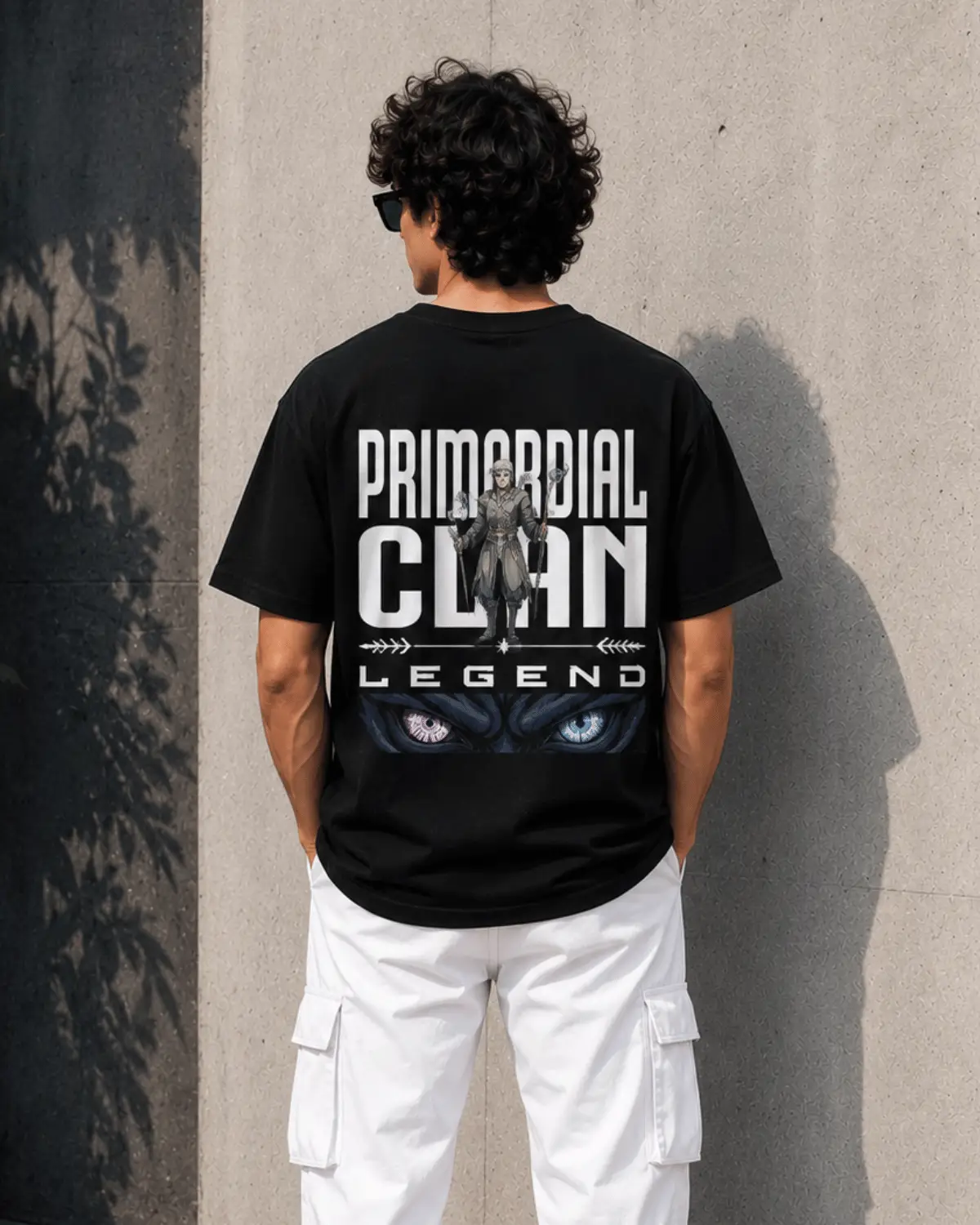 Legend Oversized T-Shirt for Men | Premium Black Graphic Tee